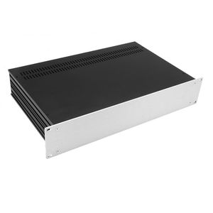 HIFI 2000 Boitier Slimline 2U 230mm - Facade 4mm Silver