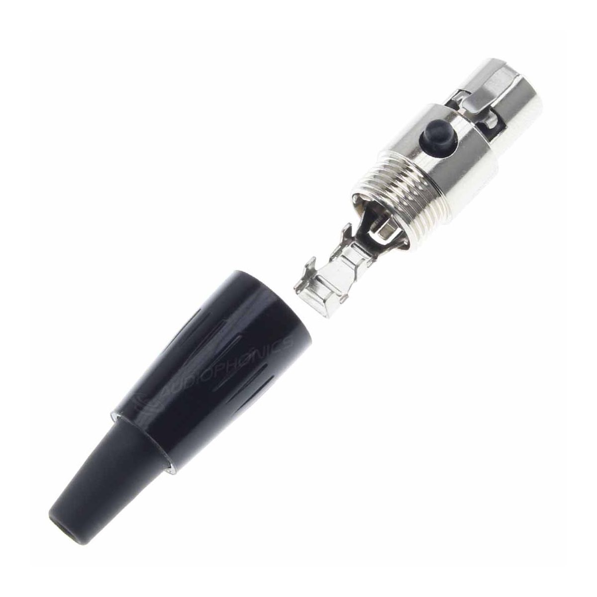 Vue dévissé du Connecteur Mini-XLR Femelle HICON HI-XMCF5 