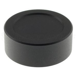 Bouton Aluminium Axe Méplat 35mm Ø6mm Noir