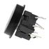 Push Button with Red Circle Light 12V 50mA Ø15mm Black