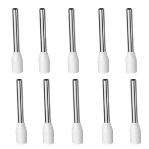 VIBORG VB1518R Embouts à Sertir avec Isolant pour Câble Cuivre Plaqué Cuivre OFC / Argent / Rhodium 1.5mm² (Set x10)