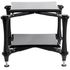 AUDIO BASTION XR-2 Meuble HiFi 2 Étages Acier Inoxydable 650x580x570mm Noir