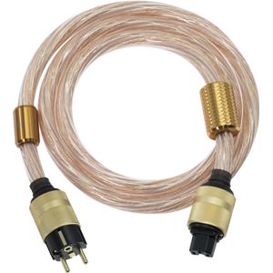 IFI AUDIO QUASAR Câble Secteur Schuko Type E/F vers IEC C15 Cuivre OFHC Plaqué Or 1.8m