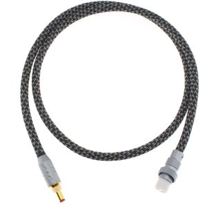 AUDIOPHONICS GXDC-21 Câble d'Alimentation Jack DC 5.5/2.1mm vers GX16 Cuivre OFC 1m