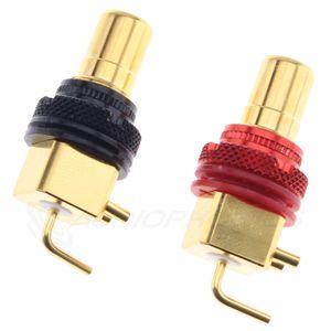 EIZZ EZ-111 Embases RCA pour PCB Cuivre Pur Plaqué Or 10µ (La paire)
