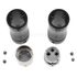 EIZZ EZ-213 Connecteur XLR 3 pôles Mâle et Femelle Plaqué Rhodium Ø10mm Noir (La paire)