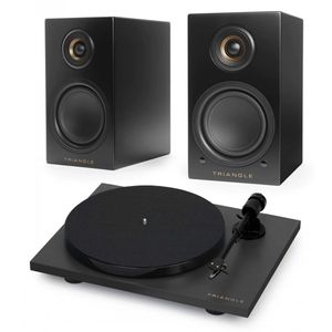 Pack Triangle Platine Vinyle LUNAR 1 + Enceintes Actives LN01A Noir
