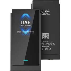 Shanling UA6 DAC Portable Symétrique USB-C 4xCS43131 32bit 768kHz DSD512 Noir