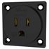 VIBORG VM04G Embase Secteur Murale US Femelle NEMA 5-15 Cuivre Pur Plaqué Or 125V 15A