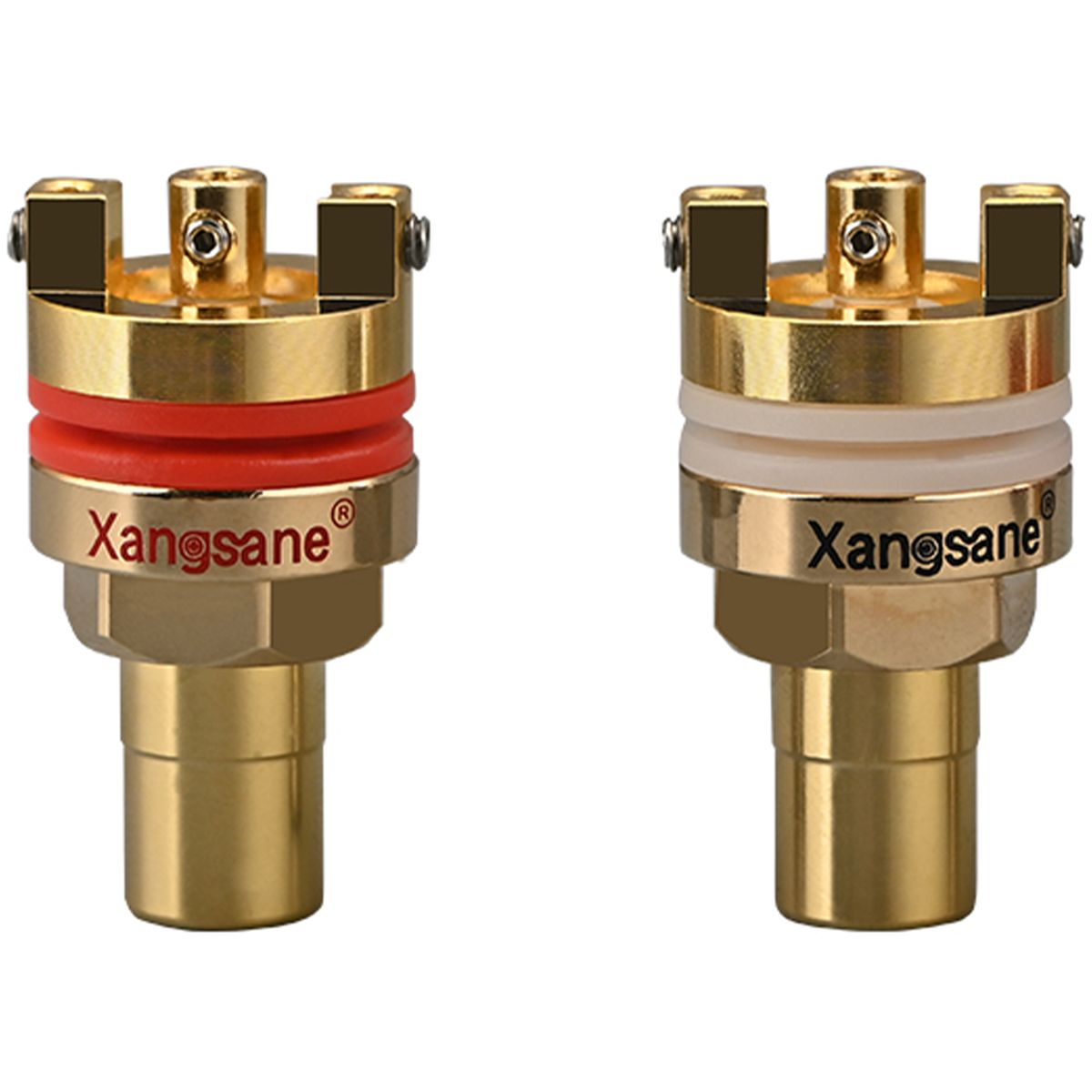 XANGSANE XS-A020 Embases RCA Cuivre Pur Plaqué Or (La paire)