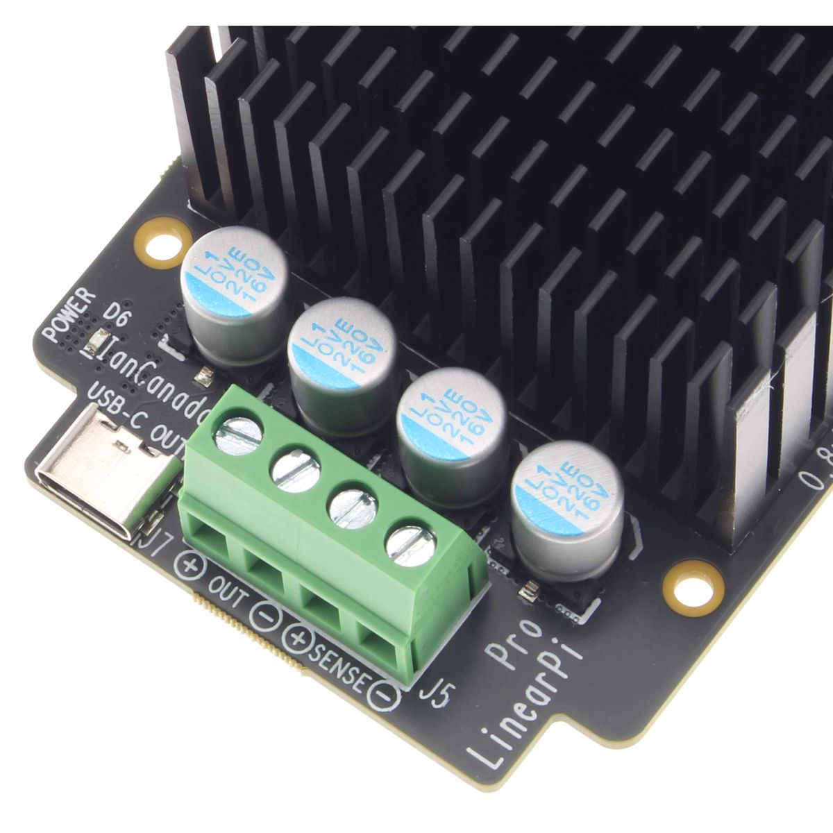 IAN CANADA LinearPi Pro Solo Module Alimentation linéaire double à ultra faible bruit 12V / 5V / 3.3V 5A