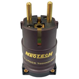 NEOTECH NC-P312G MKII Connecteur Secteur Schuko Type E/F Cuivre G-UPOCC Graphène Plaqué Argent et Or Cryo Ø24mm