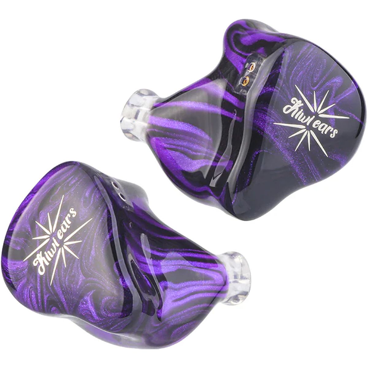 KIWI EARS QUARTET Écouteurs Intra-Auriculaires IEM 2DD+2BA 32 Ohm 110dB 20Hz-20kHz Violet