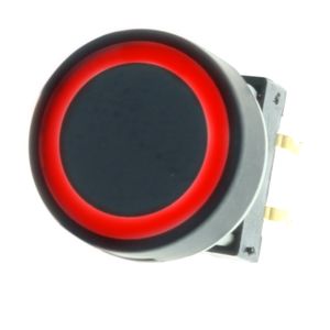 Bouton Poussoir Avec Cercle Lumineux Blanc 12V 0.5A Ø15mm