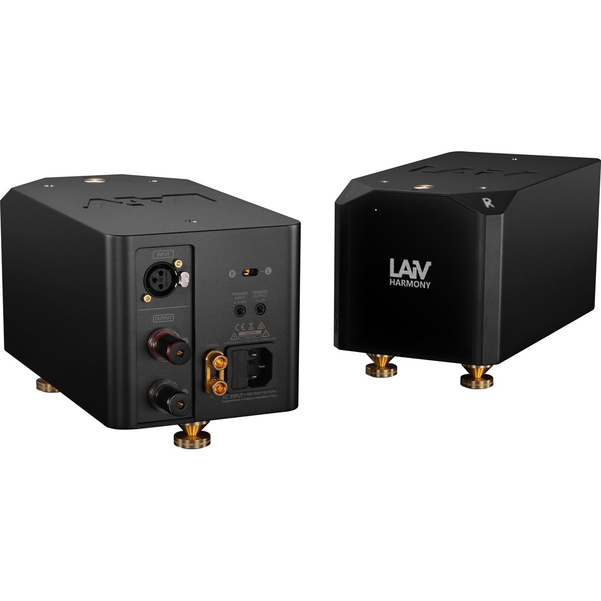 LAIV HARMONY GNAM Amplificateur de Puissance GaN Double Mono 2x200W 8 Ohm Noir