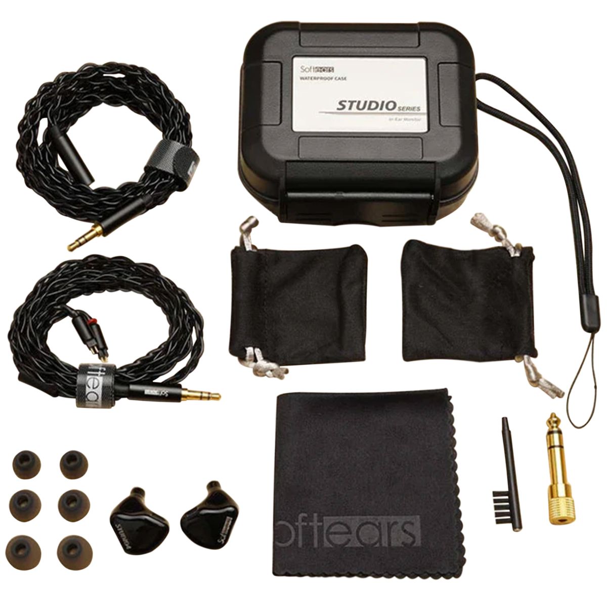 SOFTEARS STUDIO4 Écouteurs Intra-Auriculaires IEM Balanced Armature 12 Ohm 123dB 5Hz-40kHz