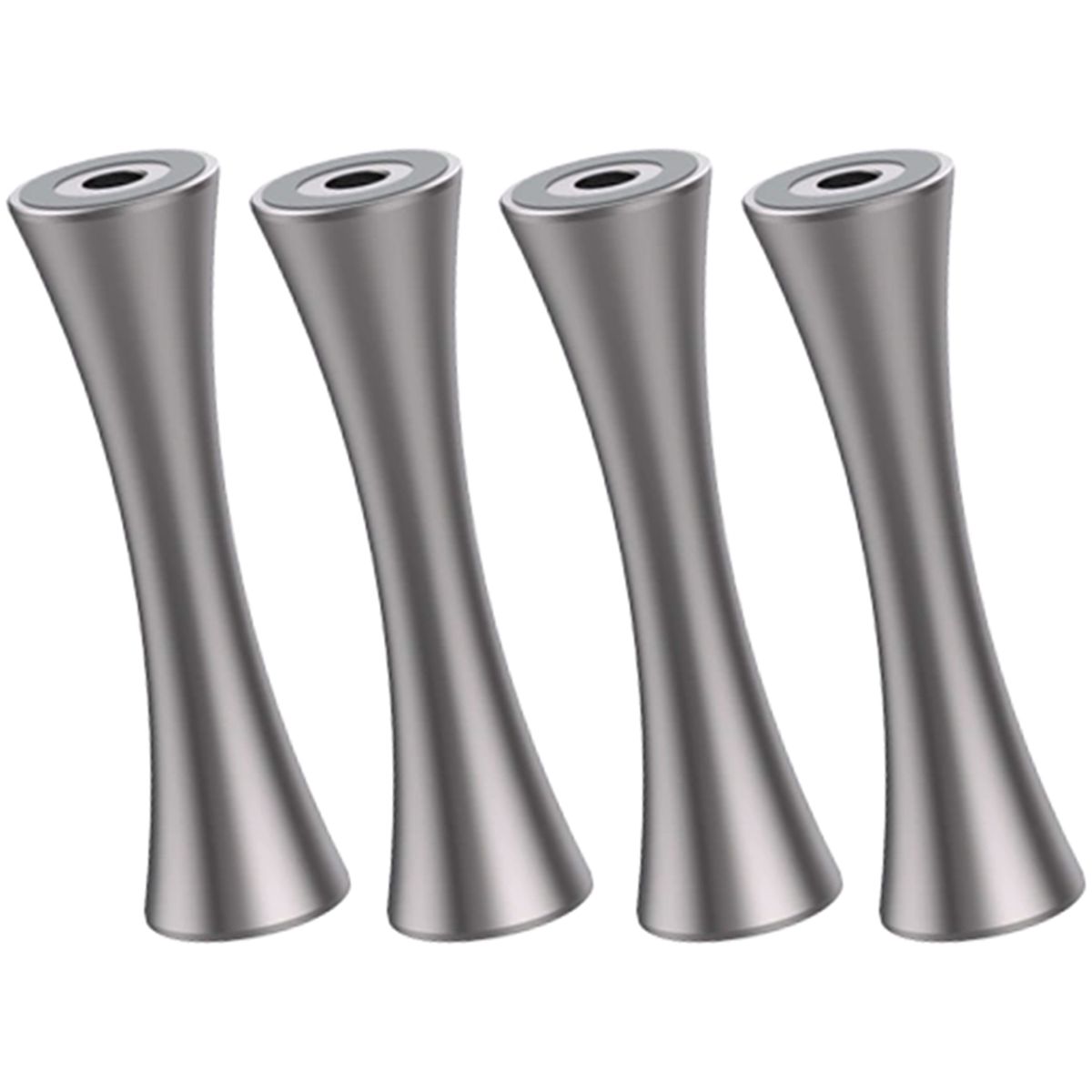 DD HIFI SR85 Pieds aluminium pour meuble HiFi 85mm Argent (Set x4)