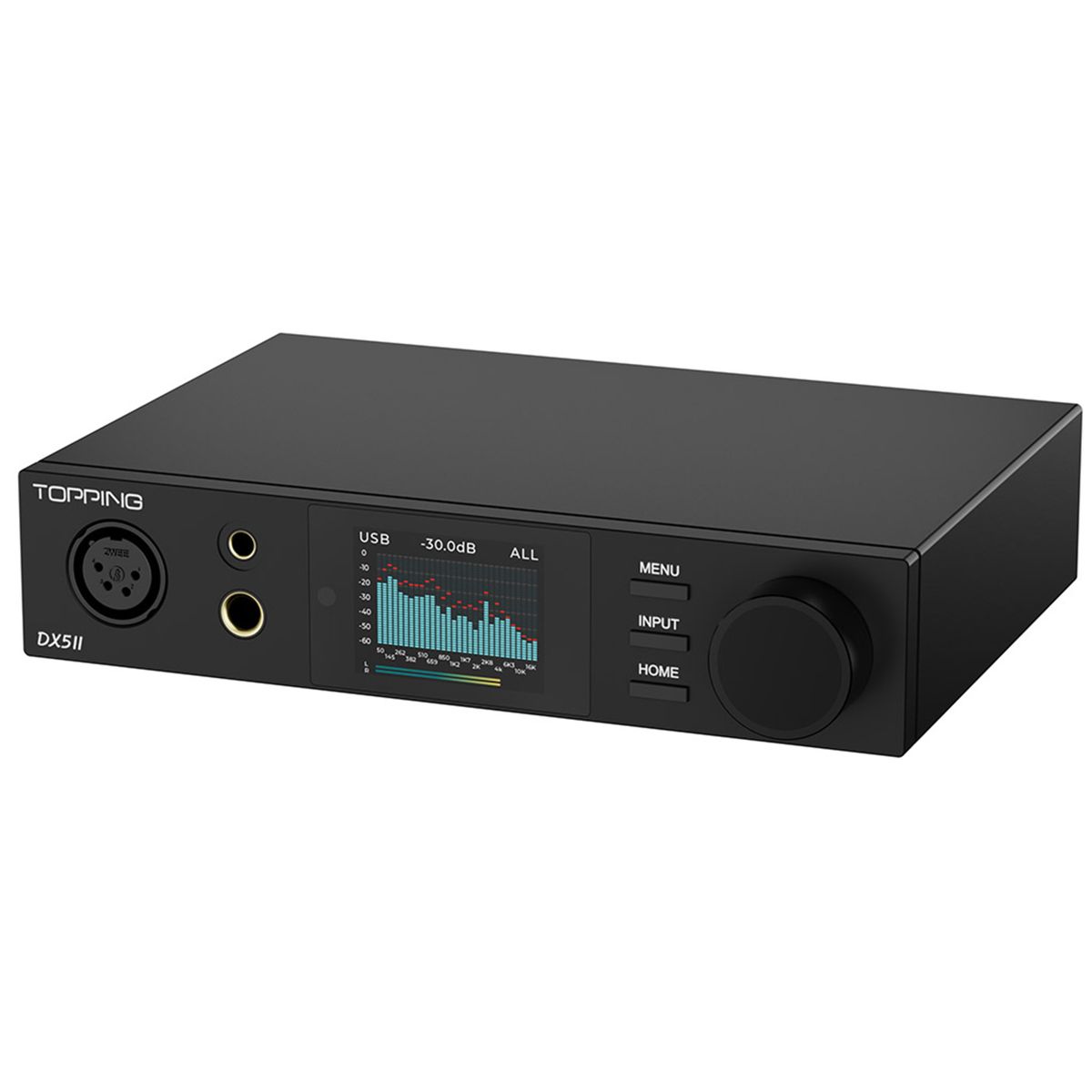 TOPPING DX5 II DAC 2xES9039Q2M Amplificateur Casque X-Hybrid Bluetooth 32bit 768kHz DSD512 Noir