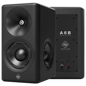 ASCILAB A6B Enceintes Bibliothèque 500W 4 Ohm 82dB Noir (La paire)