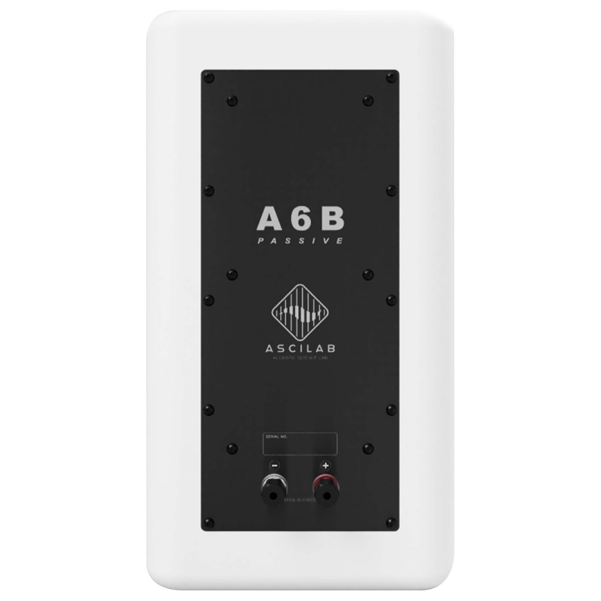 ASCILAB A6B Enceintes Bibliothèque 500W 4 Ohm 82dB Blanc (La paire)