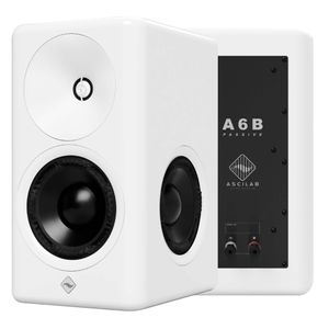 ASCILAB A6B Enceintes Bibliothèque 500W 4 Ohm 82dB Blanc (La paire)