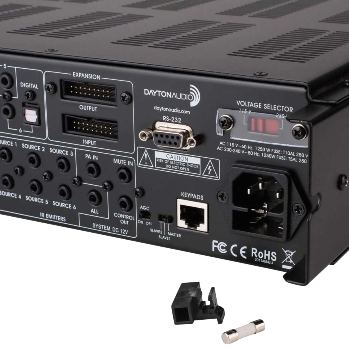 DAYTON AUDIO DAX66 Amplificateur Multiroom 12 canaux Class D 12x50W @ 4 Ohm