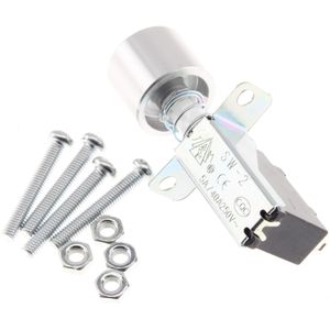 2-Position Switch 250V 5A with Button Square Shaft 15x15mm 3mm Silver